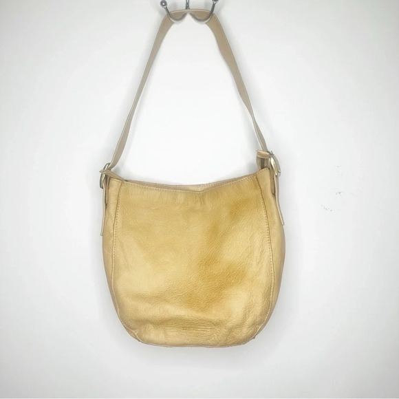 American Leather Co Handbags - American Leather Company  Tan Leather Hobo Shoulder Bag